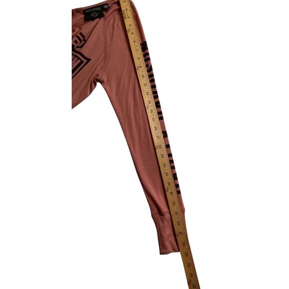 Harley-Davidson Women's Authentic Bar & Shield Rib-Knit Long Sleeve Top L - Picture 6 of 7